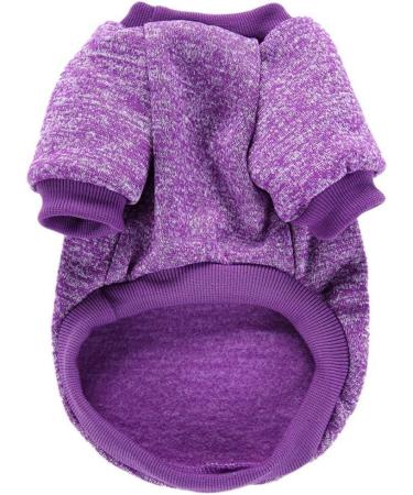CHBORLESS Pet Dog Classic Knitwear Sweater - Warm Winter Coat for Small Dogs (Medium, Purple) - Buy Online on GoSupps.com