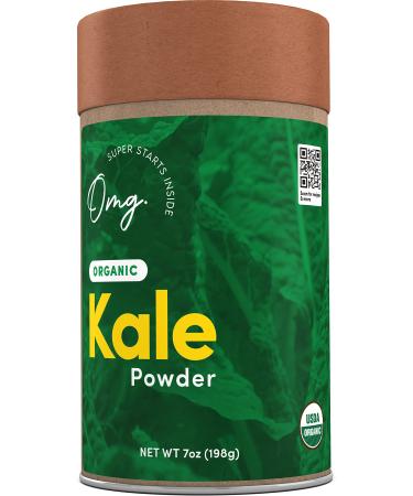 OMG! Superfoods Organic Kale Powder  100% Pure, USDA Certified - Good source of Potassium, Vitamin A, Vitamin C, Fiber & more! - 7 ounces (1 Package)