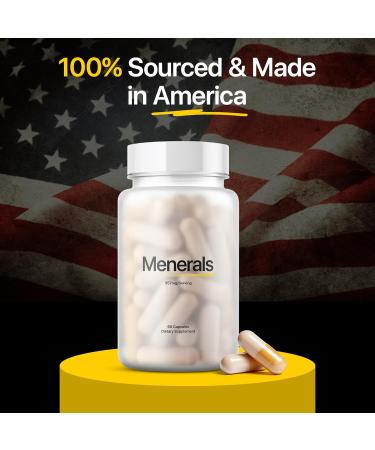 Menerals Mens Multivitamin Powerful All in One Mineral Supplement for Men Natural Trace Minerals with Fulvic Acid from Rich American Soil Supports Daily Energy Vitality Focus and Mens Health - Buy Online on GoSupps.com