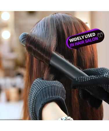 Teenitor Heat Resistant Gloves for Hair Styling - Silicone Bump Mitts for Curling & Flat Irons - Universal Fit, Black - Buy Online on GoSupps.com
