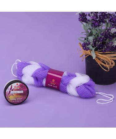 Lavender Fields Bath and Body Gift Set for Women | Home Spa Essentials - Shower Gel Bubble Bath Body Scrub Lotion & Bath Salt - Buy Online on GoSupps.com