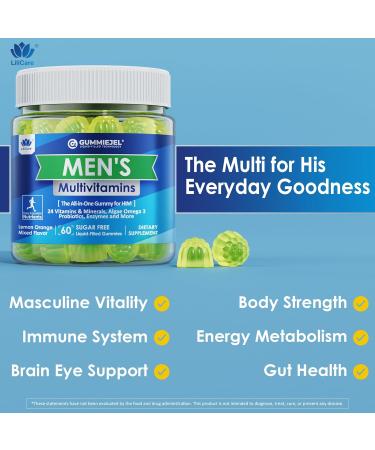 LILICARE Bundle Mens Multivitamins Gummies & Adult Methyl B12 & L-Methylfolate Gummies - Buy Online on GoSupps.com