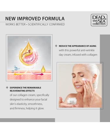 Dead Sea Collection Anti Wrinkle Collagen Day Face Cream - Skin Care Essential Face Cream for Women and Men - 50ml Face Moisturizer for All Skin Types Collagen Boost - Buy Online on GoSupps.com