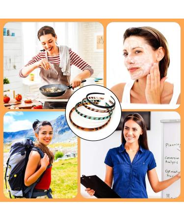 4 Pieces Skinny Plastic Headbands Plastic Plain Headbands Skinny DIY Hair Bands Slim Headbands Plastic Easy Headbands Smooth Headbands Can Be Used for Face Washing Daily Wear Etc(4 Colors) - Buy Online on GoSupps.com