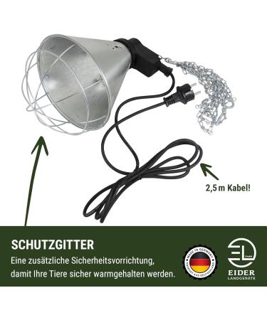 Buy EIDER Infrared Heat Lamp PROFI (150W Bulb Included) - Ideal Heat Lamp for Animals | Best International Shipping - Buy Online on GoSupps.com