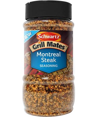 Mates Montreal Schwartz Grill Steak Seasoning 370g | Robust Savoury Seasoning Blended with Rich Ingredients | Ideal for Meat & BBQ | Sold by Essential Products