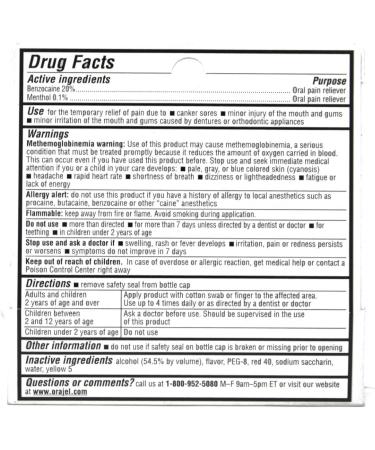 Orajel Maximum Strength Liquid 0.45 Fl Oz - Fast Pain Relief (1 Count) - Buy Online on GoSupps.com