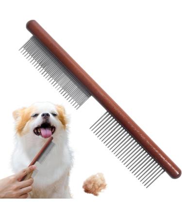 Scalp Comb for Dandruff Removal Stainless Steel Dandruff Removal Comb Dog Flea Comb | Lice Brush Comb with Wood Handle Fine Tooth Dandruff Remover for Home Shops - Buy Online on GoSupps.com