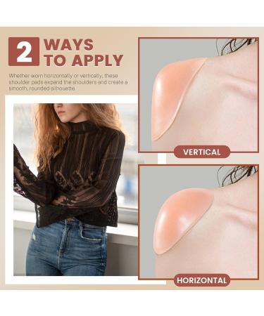 Bagentry 3 Pairs Reusable Shoulder Pads Removable Anti-Slip Shoulder Pads for Womens Clothing Washable Self Adhesive Foam Shoulder Push-Up Pads Men (Skin) - Buy Online on GoSupps.com