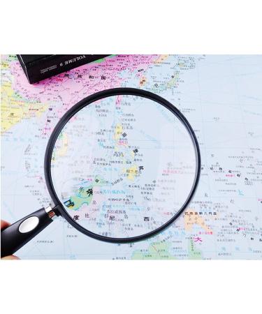 Handheld Magnifier Glasses Old Man Reading HD Gift 6X Glass for Read Books Newspaper Maps Needlework Soldering Repair Black Made in China - Buy Online on GoSupps.com