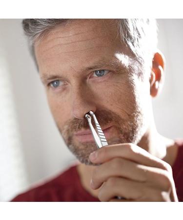 Eyebrow Tweezers and Nose Hair Trimmer Precision Razor with Round Tip Nonslip Handle and Dry Shaving Gentle the Sensitive Skin Body Head and Ear Care Portable Beauty - Buy Online on GoSupps.com