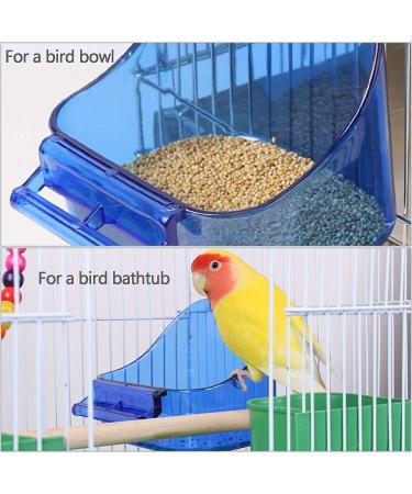 Freiomyi Bird Bath Box for Cage - Hanging Bathtub Bowl for Small Birds - Cage Accessories for Lovebird - Clear - Buy Online on GoSupps.com