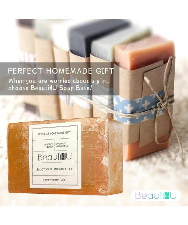 BEAUTI4U 2LB Organic Honey Soap Base for Melt and Pour Soap Making Supplies - Buy Online on GoSupps.com