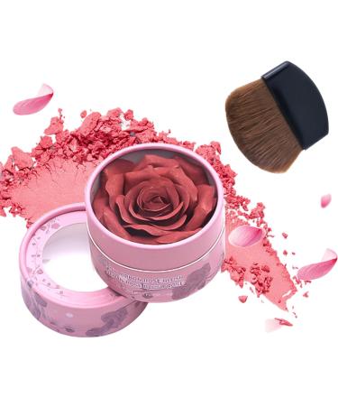 Blush Powder 10ml Brightening 3D Rose Petal Design - Makeup Blush for Travel Business Trip Home Outdoors School Girlfriend Wife Friend