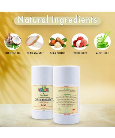 Kids Deodorant for Girls & Boys - Vegan Plant-Based & Non-GMO - Natural Aluminum-Free Solid Stick - 1.94 oz - Buy Online on GoSupps.com