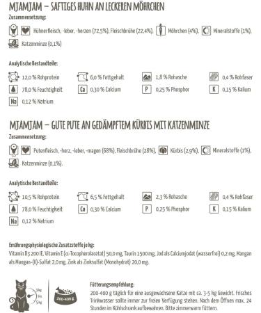 MjAMjAM - premium wet food for cats - mono pack I - with chicken and turkey 6 pack (6 x 200 g) grain free - Buy Online on GoSupps.com