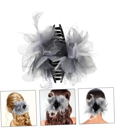FOMIYES Hair Clips Pearl Organza Flower Hair Clip Hairpin Metal Girl Bride Large Hair Clips - Buy Online on GoSupps.com