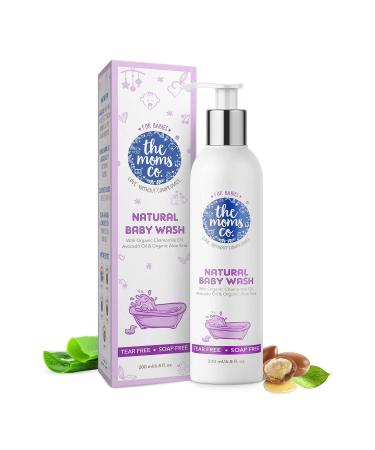 Tear-Free Natural Baby Wash with Calendula Avocado Oils and-Certified Organic Oils Like Argan Chamomile (200 ml)