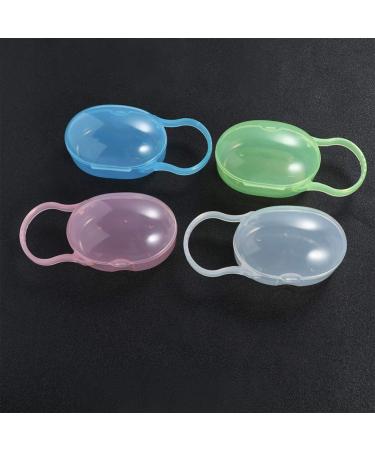 EXCEART 5pcs Baby Pacifier Case with Clip - Dustproof & Travel-Friendly for Newborns - Random Colors - Buy Online on GoSupps.com