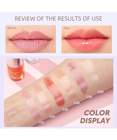 QiBest Lip Oil Hydrating Gloss Set - Cherry Blossom, Coral Pink, Cinnamon - Buy Online on GoSupps.com