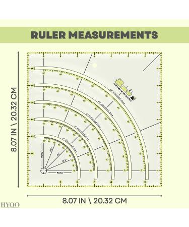 Circle Magic Quilting Ruler Tape - Acrylic Craft Cutter for Patchwork and Quilting - Buy Online on GoSupps.com