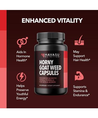 HAVASU NUTRITION Horny Goat Weed Capsules (30 Servings) & Saw Palmetto Capsules (100 Servings) - Buy Online on GoSupps.com