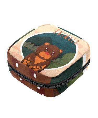 Women bands storage bag menstrual cup pocket girl travel big capacity make-up women bandage organizer bear cute animal