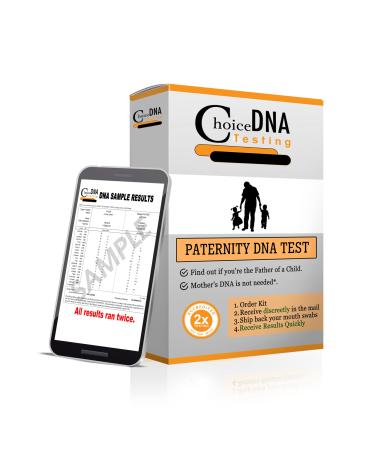 DNA Paternity Home Test Kit - (at Home - for Personal Purposes Only)  Free Return Shipping to Lab, All Lab Fees Included - Results in 1-3 Business Days 26 DNA Markers No Office Visit