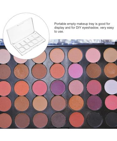  ARTSEWPLY Transparent Makeup Palette Organizer with Secure Closure Mechanism Empty Eyeshadow Lipstick Storage Box for Women Girls DIY for Personal Color Combinations - Buy Online on GoSupps.com