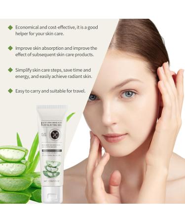 Aloe Vera Exfoliating Gel Facial Exfoliator Cleanser for Face & Body Exfoliating Gel Scrub with Aloe Vera Herbal Extract Cleanses the Skin Hydrate and Moisturize Suitable for All Skin Types 3.53 Fl Oz - Buy Online on GoSupps.com
