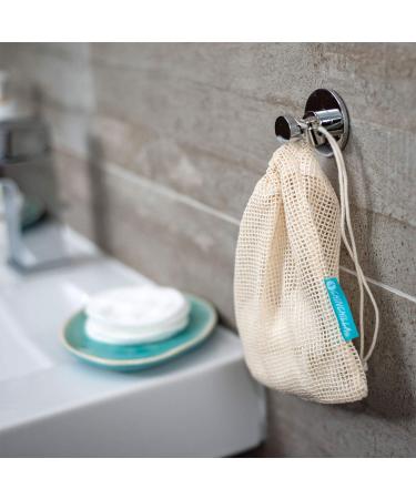 Chinchilla Washamm Septic Pads - Reusable Bamboo Cotton Makeup Remover & Facial Cleaning Pads (10 Pack) - Sustainable Plastic-Free Includes Washing Bag - Buy Online on GoSupps.com