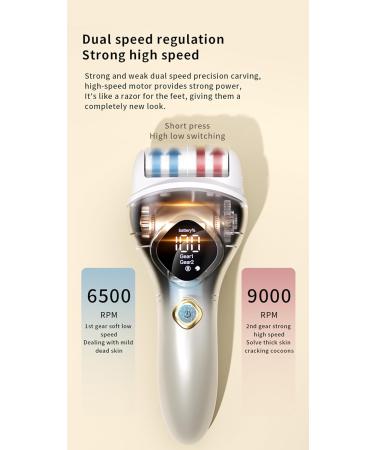 Electric Foot Grinder Foot File Electric Foot Scab Remover Electric Foot File Double Speed Adjustment - Buy Online on GoSupps.com
