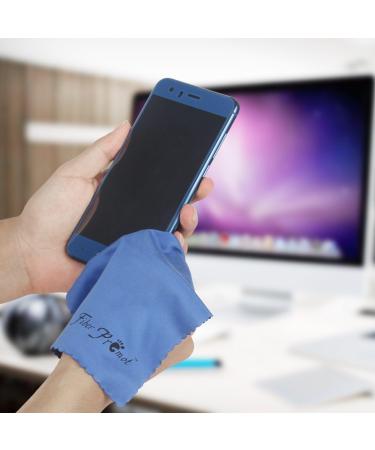 Fiber Promot 6 Pack Microfiber Cleaning Cloths for Electronics Phone Screen Camera Bottles  Lens Square Eye Glasses Wipes Optical Computer Laptop and TV Sets Cleaner ( 67 inches) 67inches Black grey royal Blue golden Yellow green orange - Buy Online on GoSupps.com