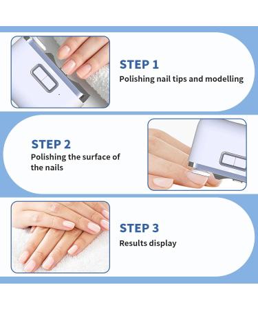Leogony Electric Nail Clippers for Adults 2 in 1 Automatic Nail Clipper Electric Nail Cutter with Led Light (White) - Buy Online on GoSupps.com