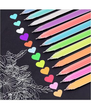 Gel Pens Set 60 Pcs Fine Tip with 48 Glitter & 12 Pastel Colors - Ideal for Coloring, Drawing, Crafts - 150% More Ink - Kids & Adults - Buy Online on GoSupps.com