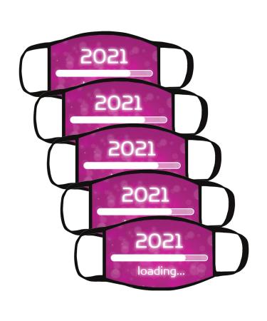 ZQP BEUU 5PCS Face Mack Reusable Washable Women for Cold Weather Cloth Fabric Cute Fashion Adjustable for Adult Men