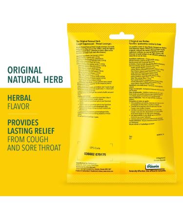 Ricola Cough Drops Original Flavour 17 Drops per Bag (Pack of 8 Bags) - Bulk Menthol Herbal Throat Lozenges Made with Swiss Herbs - Cough & Sore Throat Relief - Gluten-Free - Buy Online on GoSupps.com