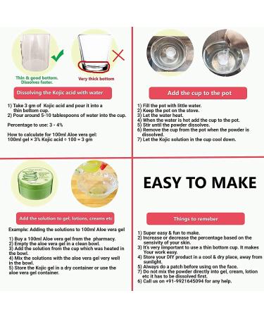 50gm Premium Kojic Acid Powder Skin Whitening by Ayur-Homeo - Buy Online on GoSupps.com