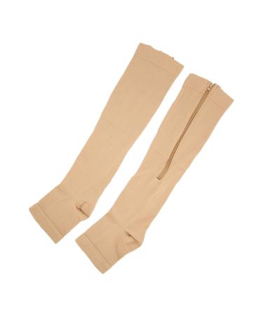 Compression stockings with an open toe area elastic leg which decompression stockings decompression nylon for fitness (color l/xl)