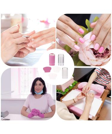 Minkissy 6-Piece Nail Art Silicone Stamp Set - Clear Nail Stamper & Scraper for Perfect Manicure - Buy Online on GoSupps.com