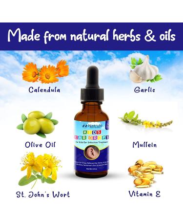 Organic Natrulo Kids Ear Drops | Ear Infection Treatment & Relief - Made in USA - Buy Online on GoSupps.com