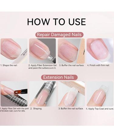 Protective Nail Repair Gel - 15 ml Clear Nail Repair Instant Protection | Home-Use Paper Base Extension Gel Adult Care Beauty for - Buy Online on GoSupps.com