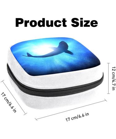 GIAPB Sanitary Napkin Storage Bag - Fish Blue Sea Color - Multi-functional Period & Tampon Holder - Buy Online on GoSupps.com