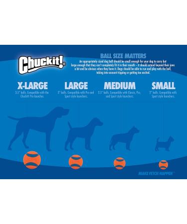 ChuckIt! Fetch Rubber Dog Ball Medley Strato Erratic Ultra Squeaker Balls for Dogs Durable High Bounce Launcher Compatible Dog Toy Gen 2 - 3 Pack Medium Multi Medium - Buy Online on GoSupps.com