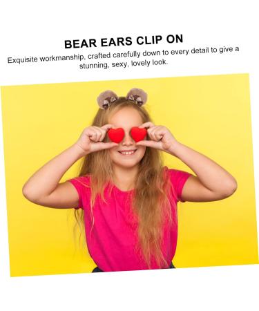 Beaupretty 4 Pairs bear ear hair clip hair style hairdo bear ears hair clips hair barrettes for girls hair accessories for women cute ears clips hair clip halloween bear ears headband lolita - Buy Online on GoSupps.com