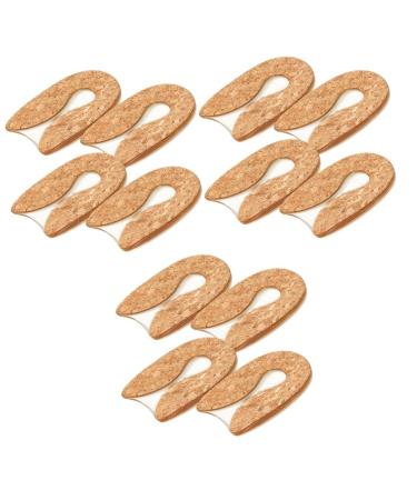 Healvian 6 Pairs Transparent Heel Pad Silicone Heel Cup Pads Heel Insoles Heel Lifts for Achilles Tendonitis Heel Cups for Heel Pain Shoe Pads Heel Pads Accessories for Shoes Man