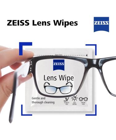 ZEISS Lens Wipes - 200 Individually Packed Disposable Cloths for Glasses, Cameras & Binoculars - Portable Cleaning Solution - Buy Online on GoSupps.com
