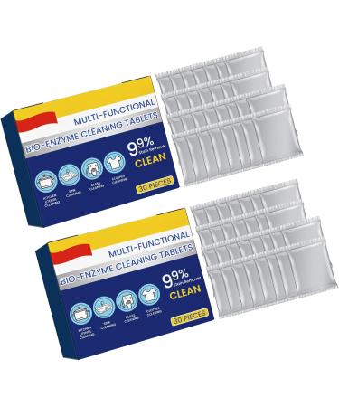 Bio-Enzyme Cleaning Tablets Remove Yellowing Leaving Fragrances Laundry Effervescent Tablets Filter Household Home Laundry Effervescent Tablets 2 Boxes - Buy Online on GoSupps.com