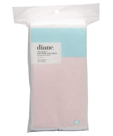 Diane Cotton Squares  100% Real Cotton  Soft, Gentle on Face, Use for Makeup and Nail Polish Removal, Beauty Applicator - 160 Count (Pack of 1) 160-Pack SQUARES