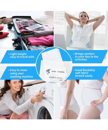 XL Abdominal Binder for Umbilical Hernias Post Surgery - Postpartum Tummy Tuck Support Belt for Men and Women - Slimming Bariatric Stomach Compression - High Elasticity Breathable - Buy Online on GoSupps.com